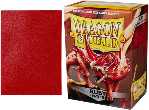 Dragon Shield Ruby Matte Card Sleeves x100